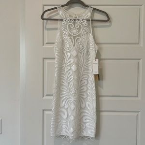 White beaded dress